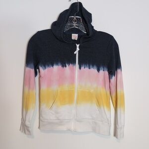 Wonder Nation Tie Dye Zip Up Hoodie Sweatshirt